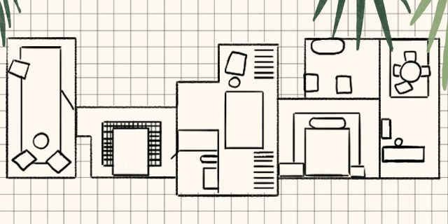 Plan de etaj pentru casa reală, simplă, etaj
