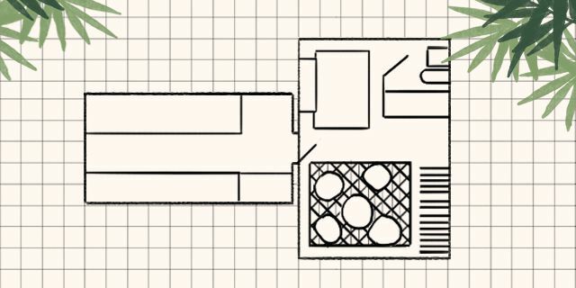 Plan de etaj pentru casa reală, simplă, etaj